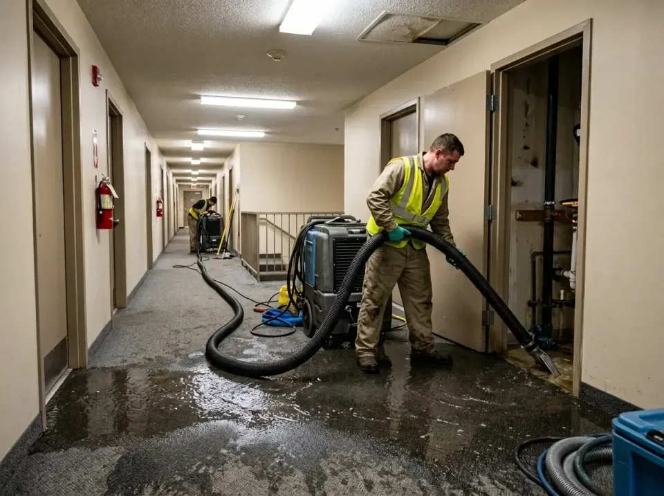 multi-unit-apartment-hallway-f-005 — frequently asked questions, Emergency Burst Pipe Water Extraction & Removal in Long Lak…